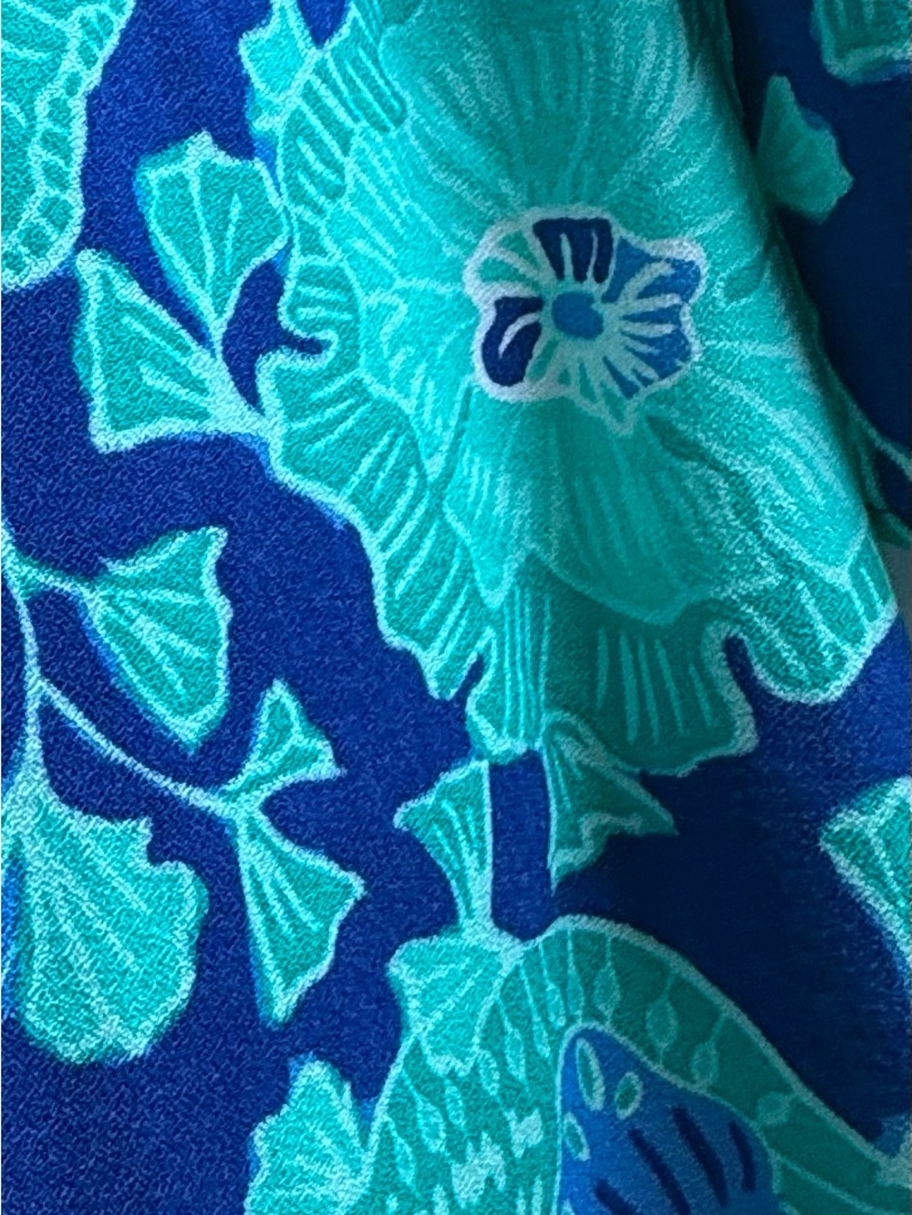 Bright Turquoise, Royal Blue & Gold Lilly Pulitzer Dress - Picture 9 of 16